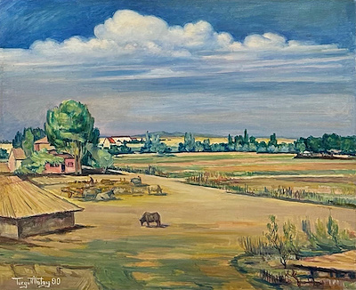 Turgut Atalay imzalı tablo — Yağlı Boya, 82×100 cm, 140.000 TL müzayede satışı