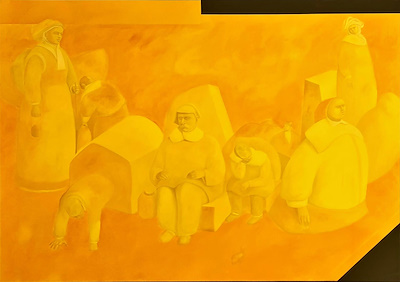 Feyyaz İnanç imzalı tablo — Yağlı Boya, 120×160 cm, 100.000 TL müzayede satışı