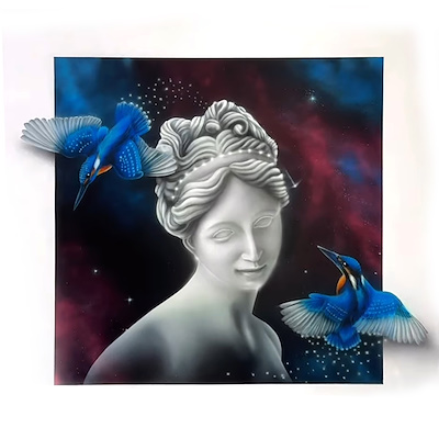 Asil Argun imzalı tablo — Akrilik Boya, 100×100 cm, 20.000 TL müzayede satışı