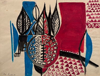 Eren Eyüboğlu imzalı tablo — Karışık Teknik, 22×30 cm, 150.000 TL müzayede satışı
