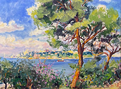 Ahmet Fazıl Aksoy imzalı tablo — Yağlı Boya, 44×61 cm, 57.500 TL müzayede satışı