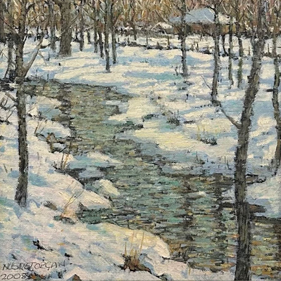 Nusret Orçan imzalı tablo — Yağlı Boya, 25×25 cm, 23.500 TL müzayede satışı