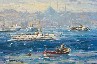 Selahattin Kara imzalı tablo — Yağlı Boya, 75×100 cm, 225.000 TL müzayede satışı