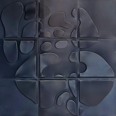 Mithat Şen imzalı tablo — Karışık Teknik, 120×120 cm, 155.000 TL müzayede satışı