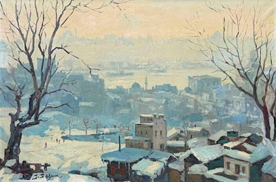 İbrahim Safi imzalı tablo — Yağlı Boya, 51×73 cm, 435.000 TL müzayede satışı