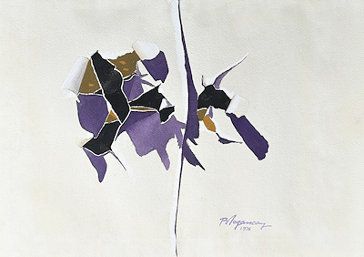 Burhan Doğançay imzalı tablo — Guaj, 38×56 cm, 750.000 TL müzayede satışı