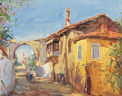 Ahmet Fazıl Aksoy imzalı tablo — Yağlı Boya, 35×45 cm, 52.500 TL müzayede satışı