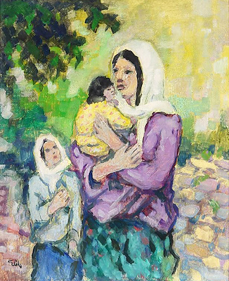 Elif Naci imzalı tablo — Yağlı Boya, 38×32 cm, 70.000 TL müzayede satışı