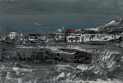 Habib Gerez imzalı tablo — Yağlı Boya, 25×35 cm, 21.000 TL müzayede satışı
