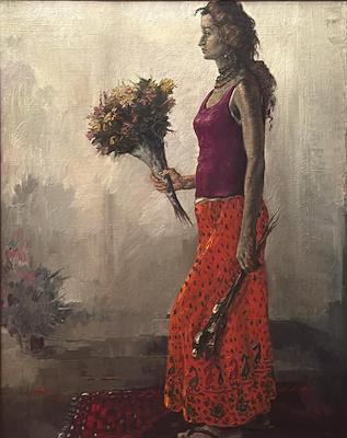 Nedret Sekban imzalı tablo — Yağlı Boya, 65×54 cm, 200.000 TL müzayede satışı