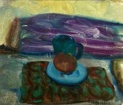 Adnan Varınca imzalı tablo — Yağlı Boya, 38×46 cm, 112.500 TL müzayede satışı