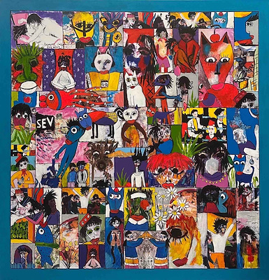 Tuncay Takmaz imzalı tablo — Karışık Teknik, 100×100 cm, 26.000 TL müzayede satışı