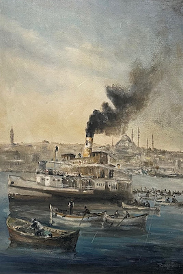 Remzi İren imzalı tablo — Yağlı Boya, 70×50 cm, 42.500 TL müzayede satışı