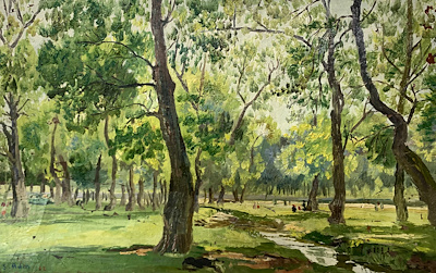 Sirun Adın imzalı tablo — Yağlı Boya, 30×50 cm, 47.500 TL müzayede satışı
