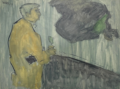 Fikret Mualla imzalı tablo — Guaj, 39.9×52.5 cm, 900.000 TL müzayede satışı