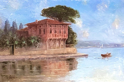 Hoca Ali Rıza imzalı tablo — Yağlı Boya, 19×30.5 cm, 1.250.000 TL müzayede satışı