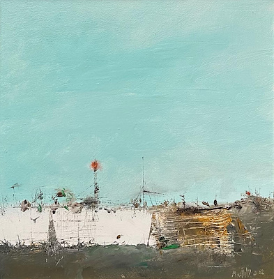 Zahit Büyükişleyen imzalı tablo — Yağlı Boya, 50×50 cm, 30.000 TL müzayede satışı