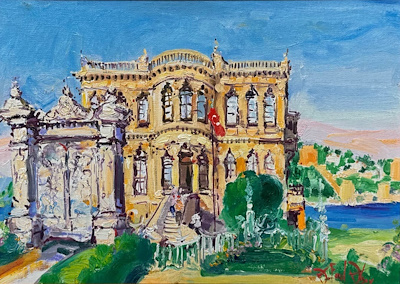 Ahmet Fazıl Aksoy imzalı tablo — Yağlı Boya, 28×40 cm, 42.500 TL müzayede satışı