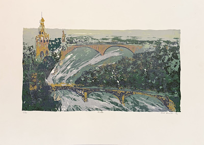 Gül Derman imzalı tablo — Serigrafi, 50×70 cm, 10.000 TL müzayede satışı