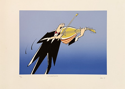 Turhan Selçuk imzalı tablo — Serigrafi, 50×70 cm, 21.000 TL müzayede satışı
