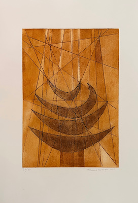 Ferruh Başağa imzalı tablo — Baskı, 78×53 cm, 18.000 TL müzayede satışı