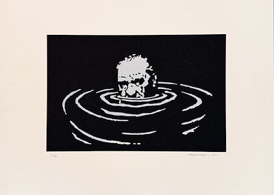 Semih Balcıoğlu imzalı tablo — Serigrafi, 50×70 cm, 5.000 TL müzayede satışı
