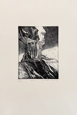 İnci Eviner imzalı tablo — Gravür, 39×26 cm, 15.000 TL müzayede satışı