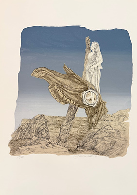 Gülseren Südor imzalı tablo — Serigrafi, 70×50 cm, 5.000 TL müzayede satışı