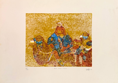 Mevlüt Akyıldız imzalı tablo — Litografi, 50×70 cm, 20.000 TL müzayede satışı
