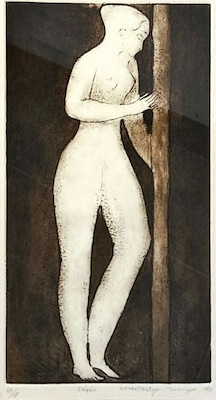 Zühtü Müridoğlu imzalı tablo — Serigrafi, 51×27 cm, 15.000 TL müzayede satışı