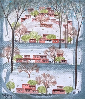 Ruzin Gerçin imzalı tablo — Sulu Boya, 26×23 cm, 36.000 TL müzayede satışı