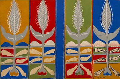 Bedri Rahmi imzalı tablo — Akrilik Boya, 22×30 cm, 205.000 TL müzayede satışı
