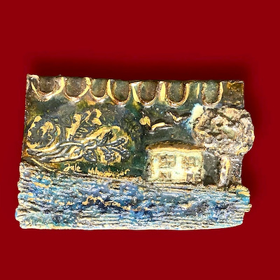 Jale Yılmabaşar imzalı tablo — 28×19 cm, 35.000 TL müzayede satışı