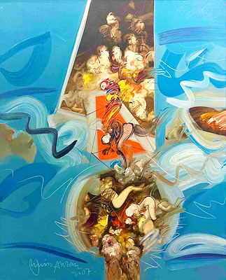 Enis Aktaş imzalı tablo — Yağlı Boya, 90×80 cm, 70.000 TL müzayede satışı