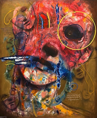 Müslüm Teke imzalı tablo — Yağlı Boya, 130×110 cm, 235.000 TL müzayede satışı