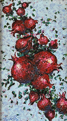 Hayyam Samad Narlar imzalı tablo — Yağlı Boya, 50×28 cm, 20.000 TL müzayede satışı
