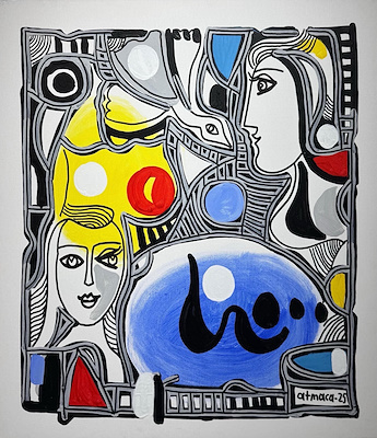 Ali Atmaca imzalı tablo — Akrilik Boya, 70×65 cm, 95.000 TL müzayede satışı