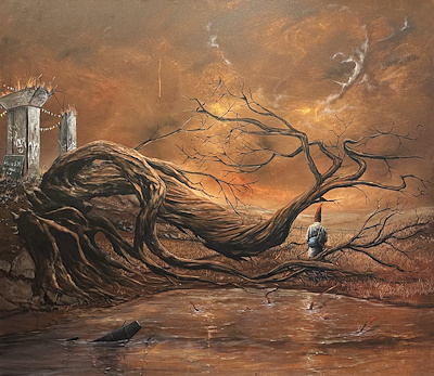 Serdar Akkılıç imzalı tablo — Yağlı Boya, 140×160 cm, 135.000 TL müzayede satışı