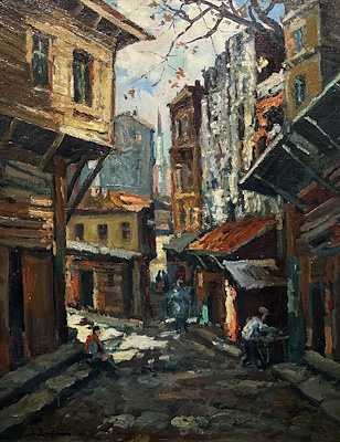 İbrahim Safi imzalı tablo — Yağlı Boya, 65×50 cm, 375.000 TL müzayede satışı