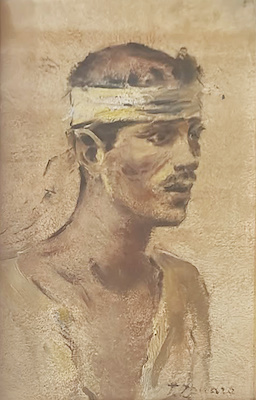 Faustıno Zonaro imzalı tablo — Karışık Teknik, 21×15 cm, 25.000 TL müzayede satışı