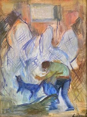 Cevat Dereli imzalı tablo — Yağlı Boya, 31×23 cm, 150.000 TL müzayede satışı