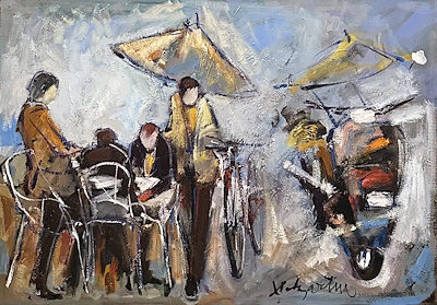 Alp Bartu imzalı tablo — Yağlı Boya, 50×70 cm, 27.500 TL müzayede satışı