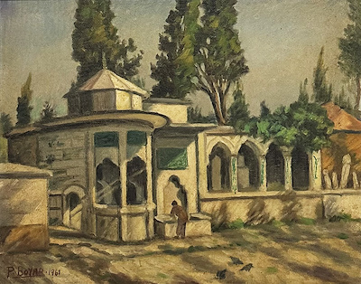 Pertev Boyar imzalı tablo — Yağlı Boya, 40×50 cm, 65.000 TL müzayede satışı