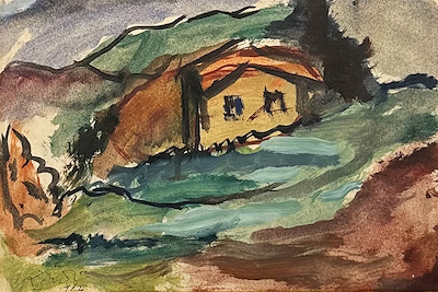 Zeki Faik İzer imzalı tablo — Yağlı Boya, 18×28 cm, 60.000 TL müzayede satışı