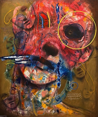 Müslüm Teke imzalı tablo — Yağlı Boya, 130×110 cm, 275.000 TL müzayede satışı