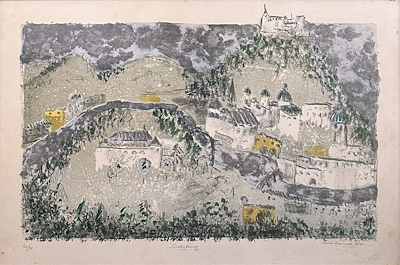 Gül Derman imzalı tablo — Gravür, 40×60 cm, 12.000 TL müzayede satışı