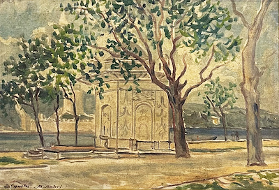 Bahriyeli Bahri imzalı tablo — Yağlı Boya, 33×48 cm, 15.000 TL müzayede satışı