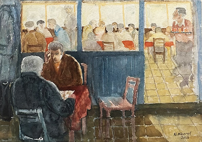 Nevzat Akoral imzalı tablo — Karışık Teknik, 30×40 cm, 31.000 TL müzayede satışı