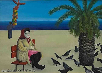 Nadide Akdeniz imzalı tablo — Yağlı Boya, 23×31 cm, 42.500 TL müzayede satışı