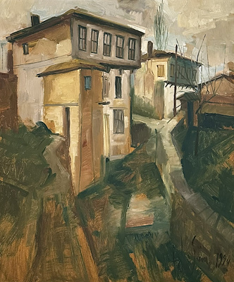 Fahri Sümer imzalı tablo — Yağlı Boya, 55×47 cm, 35.000 TL müzayede satışı